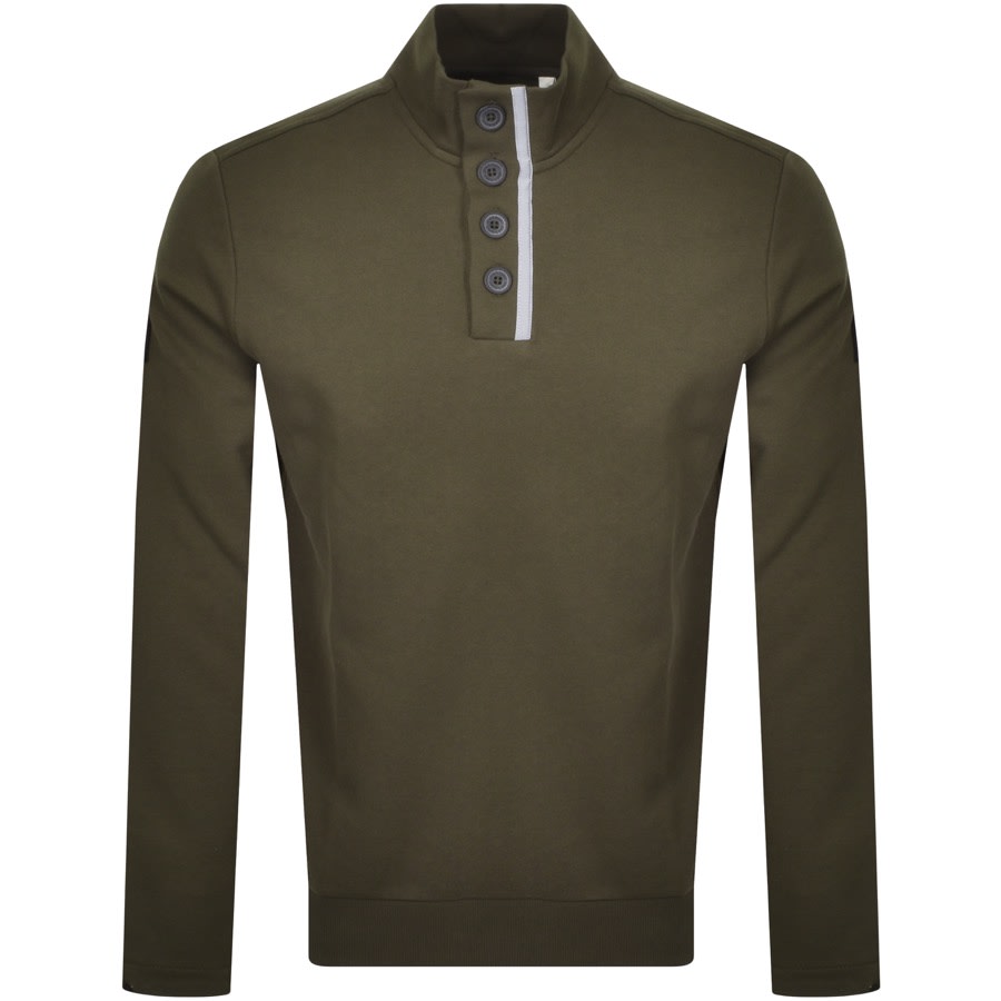 Alternative Image for ProductLyle And Scott Funnel Neck Knit Jumper Khaki1